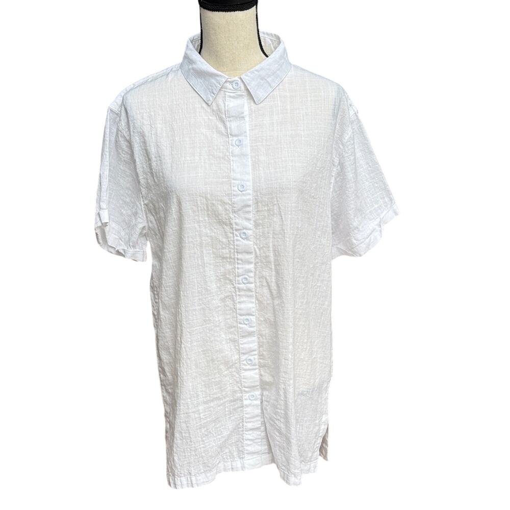 Lucky We Live Hawaii Goldfish Kiss Shirt XS S Cotton Button Up Paradise Top